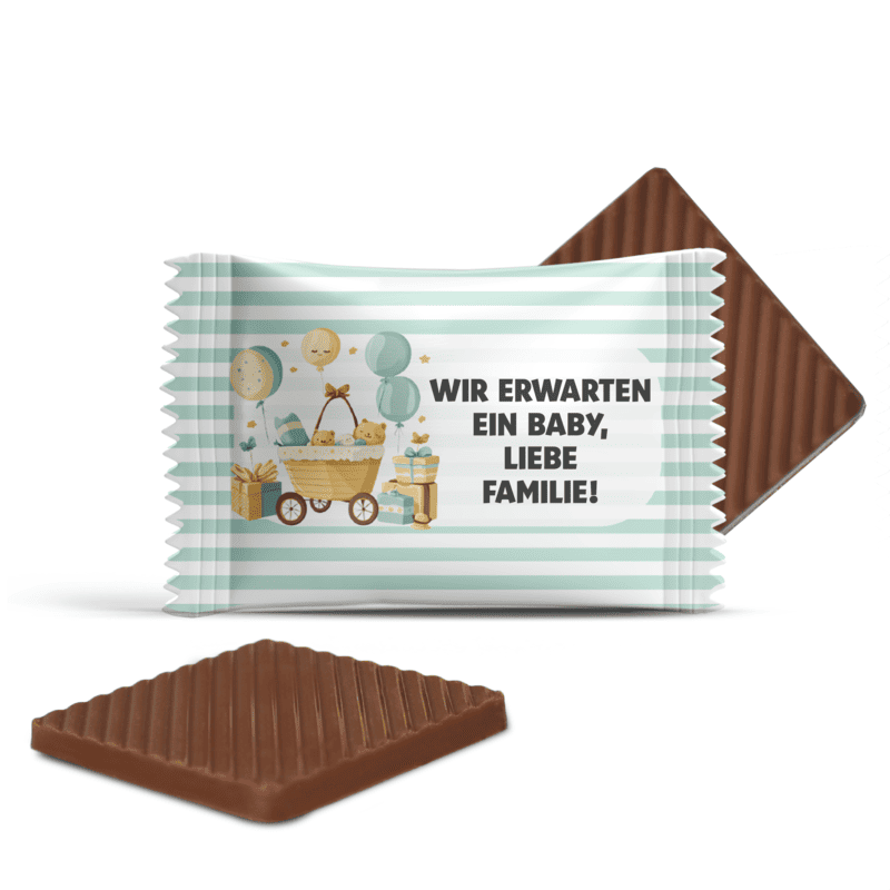 #910 Mini-Schokoladen mit Text