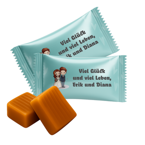 #10010 Karamellbonbons mit Text