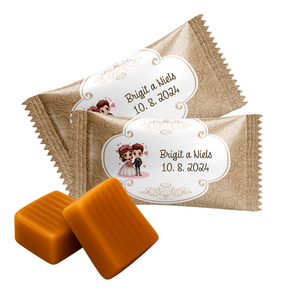 #10003 Karamellbonbons mit Text