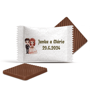#3081 Čokoládky na svadbu s vlastným textom