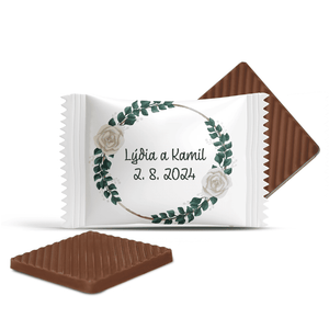 #3096 Čokoládky na svadbu s vlastným textom
