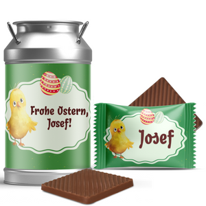 #704 Mini-Schokoladen in der Dose mit eigenem Text
