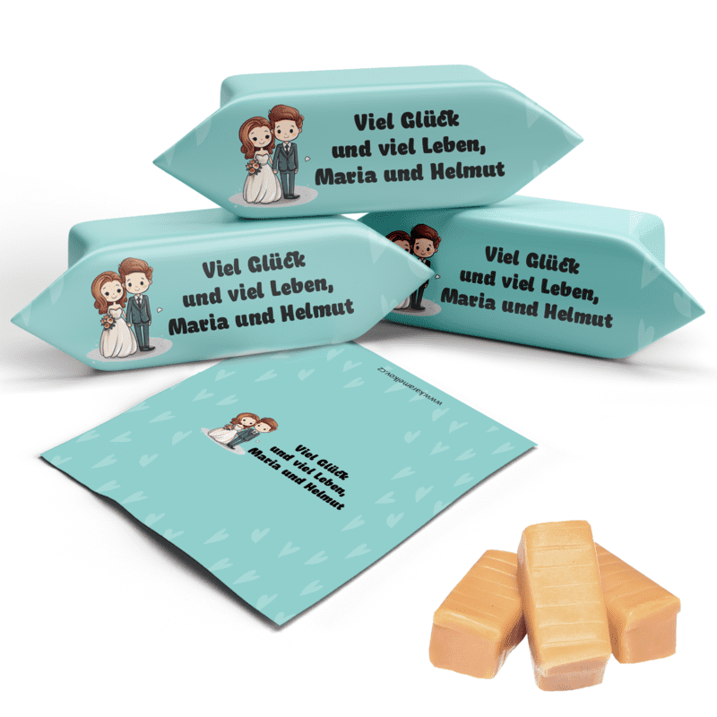 #3024 Karamellbonbons mit Text