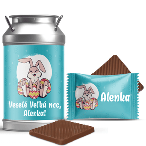 #705 Veľkonočné mini čokoládky v dózičke s vlastným textom