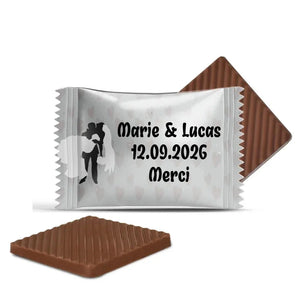 #B20F Mini chocolats de mariage personnalises