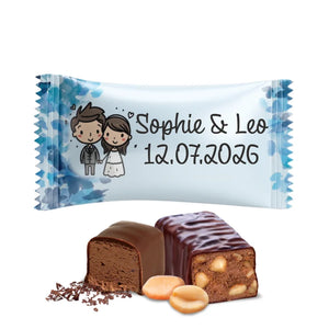#B340F Bonbons au chocolat de mariage personnalises