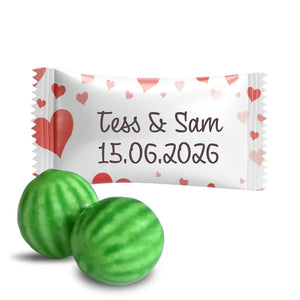 #B445F Chewing-gums de mariage personnalises