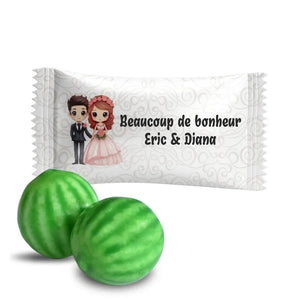 #B460F Chewing-gums de mariage personnalises