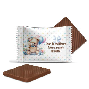 #B5074F Mini chocolats personnalises