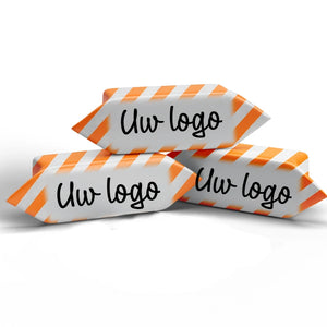 #B2315E Karamelbonbons met logo