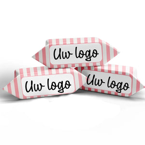 #B2317E Karamelbonbons met logo
