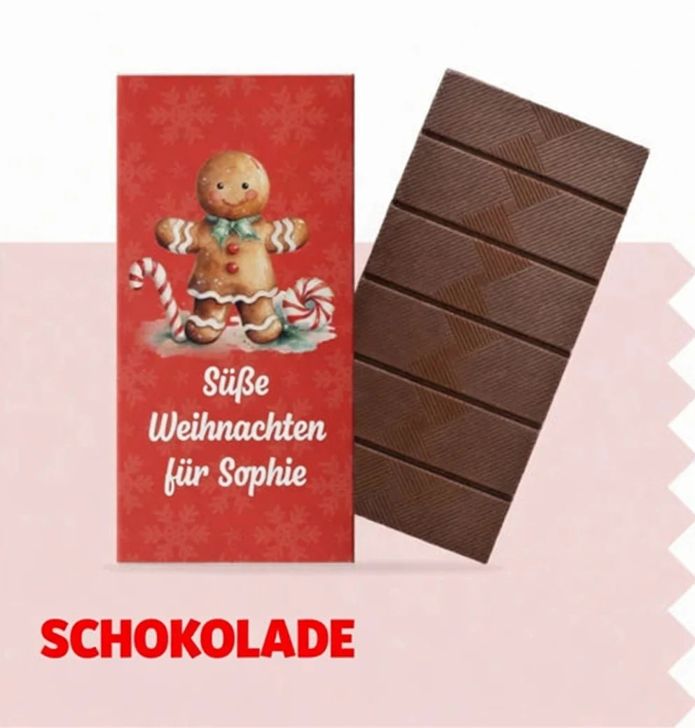 Schokolade mit eigenem Logo – Weihnachten
