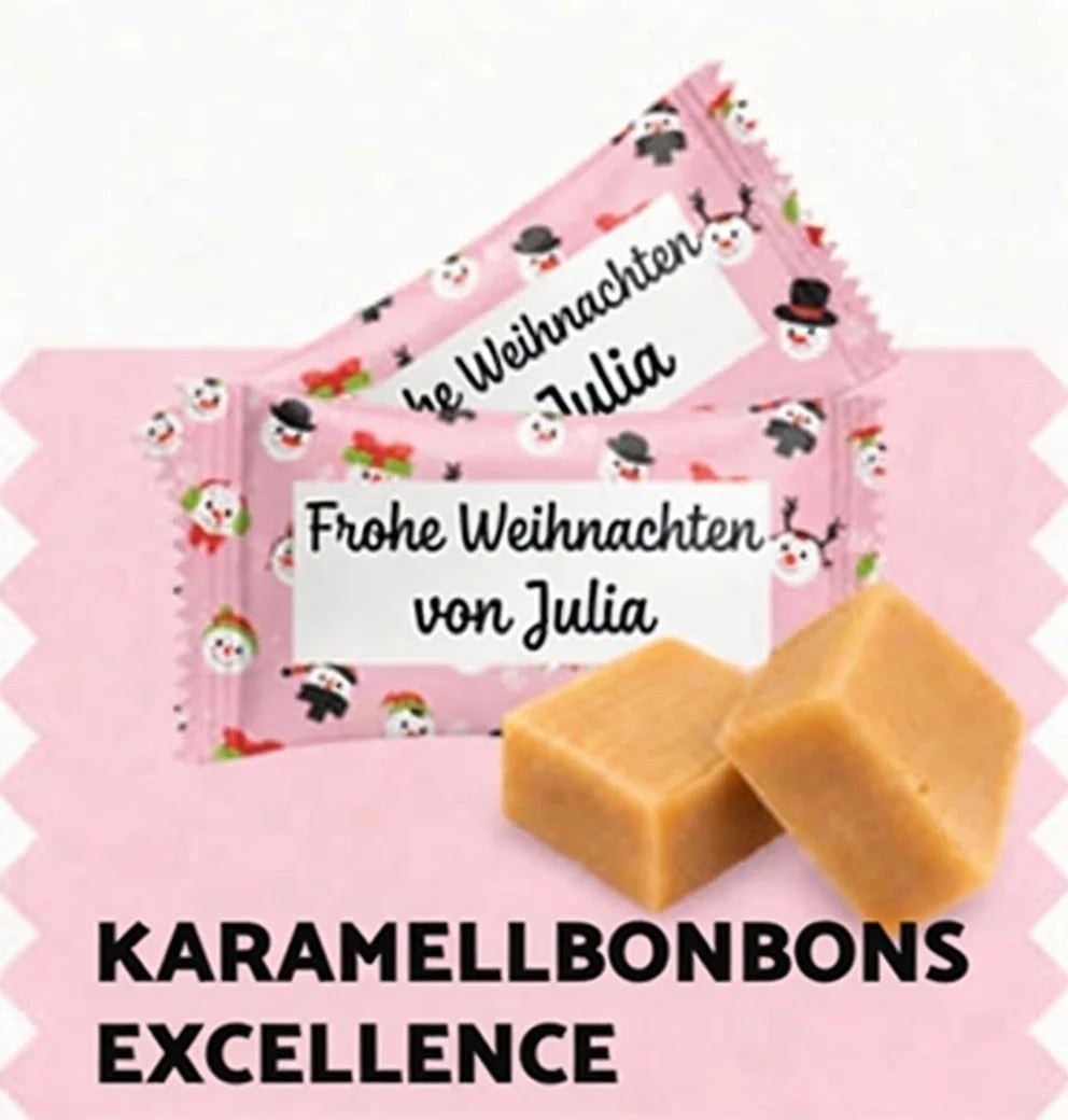 Karamellbonbons Excellence mit eigenem Logo – Weihnachten