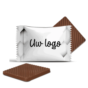 #B2210E Mini chocolaatjes met logo