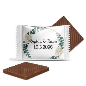 #B01E Mini chocolaatjes met eigen tekst voor bruiloften