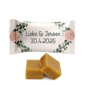 #N158L Karamelbonbons Excellence met eigen tekst