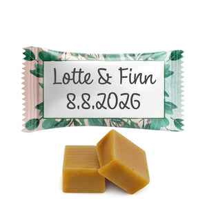 #N165L Karamelbonbons Excellence met eigen tekst