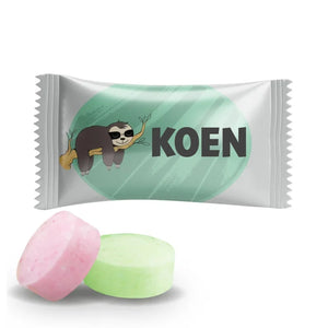 #B237E Fruitbonbons met eigen tekst