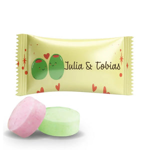 #B243E Fruitbonbons met eigen tekst