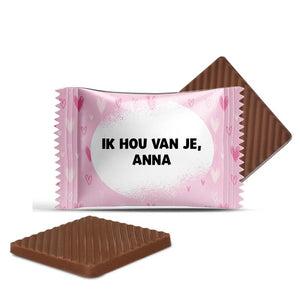 #N25L Mini chocolaatjes met tekst