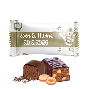 #B347E Chocoladebonbons met eigen tekst voor bruiloften