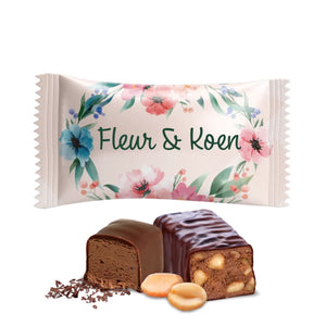 #B351E Chocoladebonbons met eigen tekst voor bruiloften