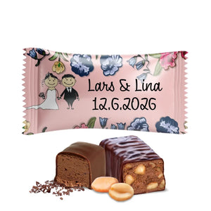 #B358E Chocoladebonbons met eigen tekst voor bruiloften