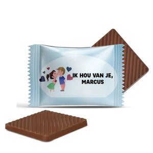 #N37L Mini chocolaatjes met tekst