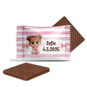 #B5049E Mini chocolaatjes met eigen tekst