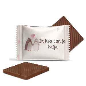 #N45L Mini chocolaatjes met tekst