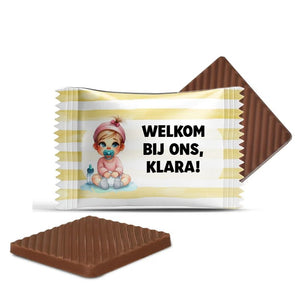 #B5063E Mini chocolaatjes met eigen tekst