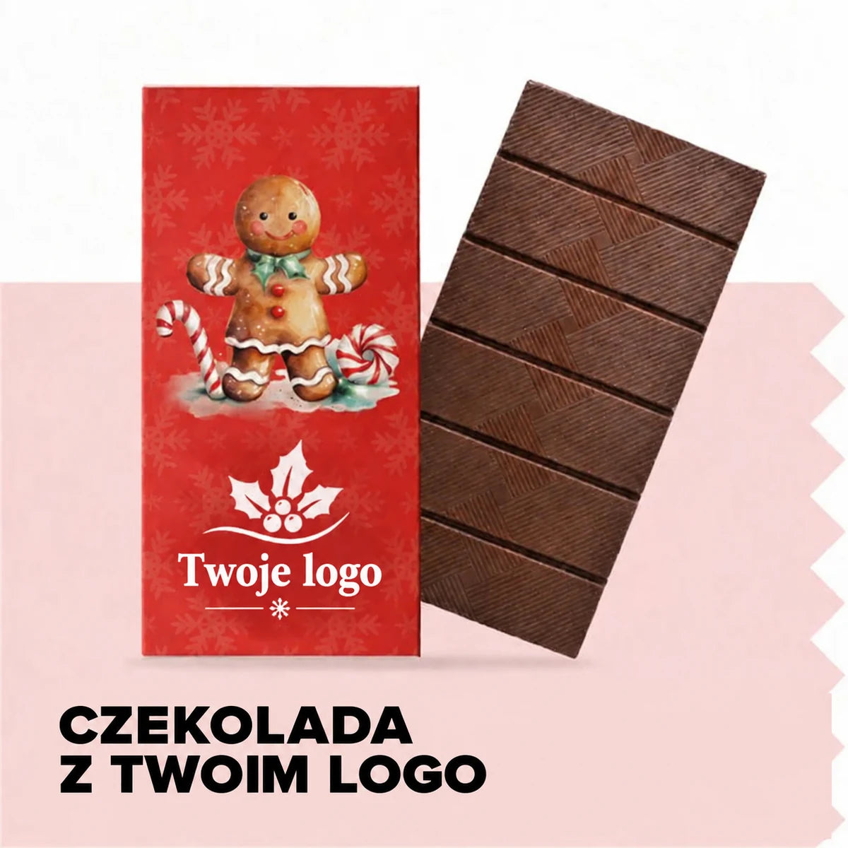 Świąteczna czekolada z logo