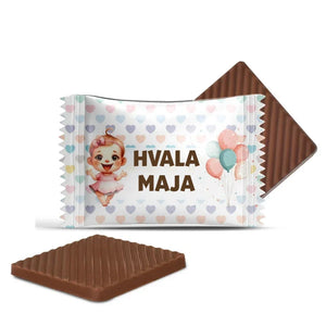 #S56E Mini čokoladice z lastnim besedilom