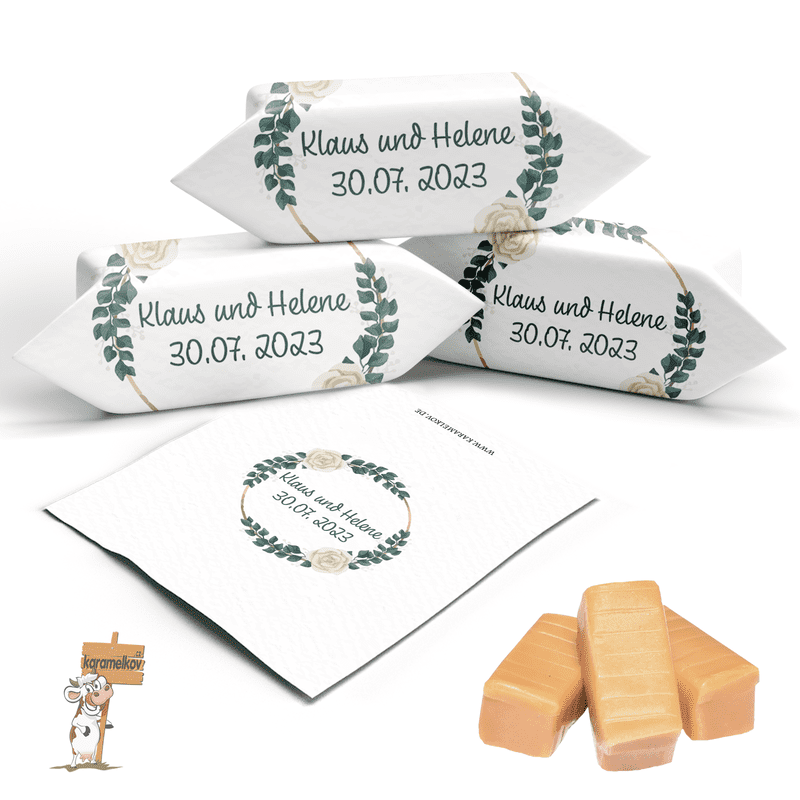 #024 Karamellbonbons mit Text