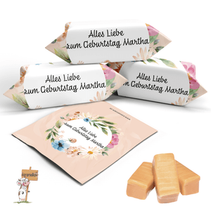 #016 Karamellbonbons mit Text