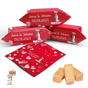 #001 Karamellbonbons mit Text