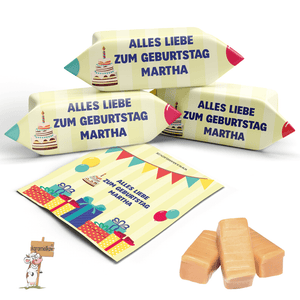 #006 Karamellbonbons mit Text