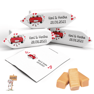 #002 Karamellbonbons mit Text