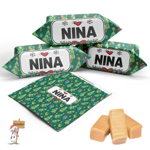 #143 Karamellbonbons mit Text